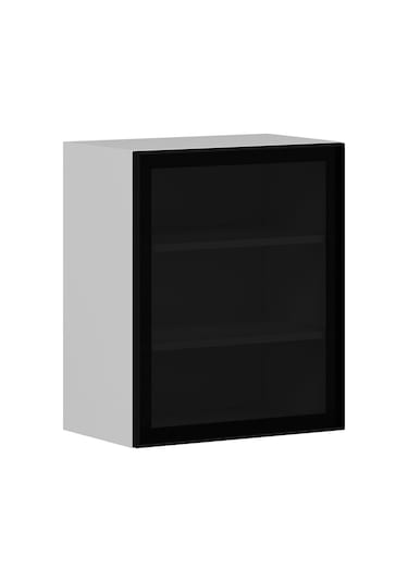 Minar Mutfak Modül Üst 1dk2r 60cm Dolap Byz Aliminyum Füme Cam