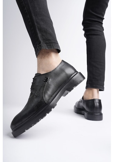 Muggo Rodilla Garantili Klasik Hakiki Deri Bağcıklı Ortopedik Erkek Casual Ayakkabı Siyah Muggo Rodilla Garantili Klasik Hakiki Deri Bağcıklı Ortopedik Erkek Casual Ayakkabı Siyah
