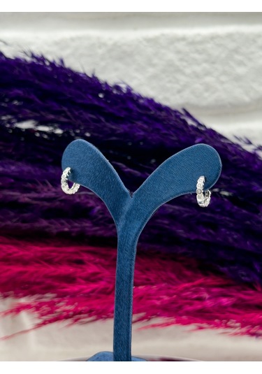 925 Ayar Gümüş Halka Modeli Çocuk Küpesi Zarif Gümüş Küpe Gümüş