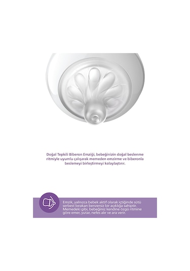 Philips Avent Natural Response PP 2'li Biberon Seti 125 ML 0+ Ay PAV-SCY90002