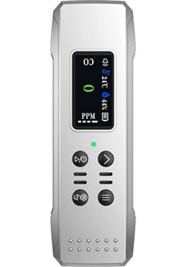 Taşınabilir Co, Nem Ve Sıcaklık Dedektörü - Anlık Veri Ve Grafik Ekranı İle 800mah Şarjlı