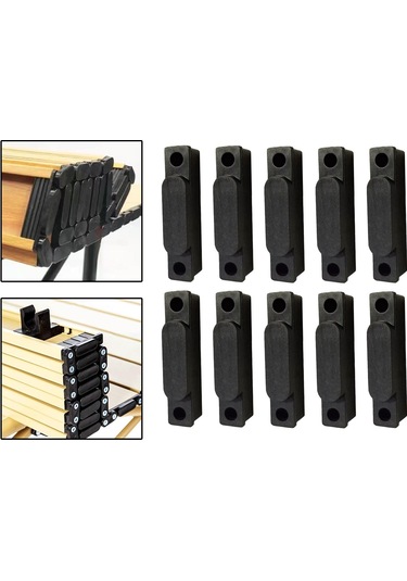 Dolıty 10x Masa Tokaları, Kamp Parçaları Standı, Evrensel Siyah Çok Renkli