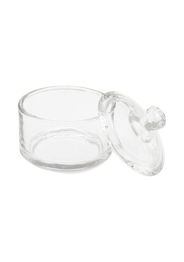 Şekerlik Mini Kapaklı Cam Şekerlik 90ml Diğer