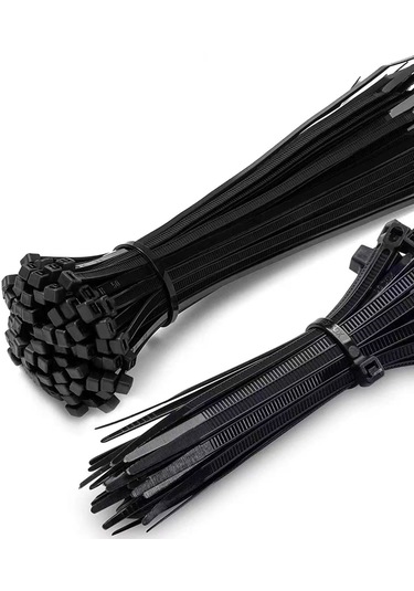 Siyah Kablo Bağı Cırt Kelepçe-nylon66 2.5 X 150mm - Siyah