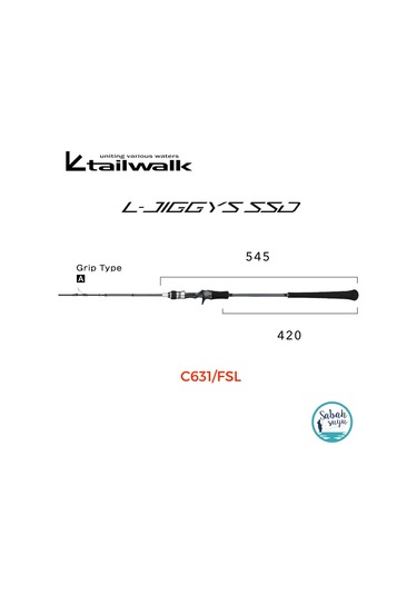 Tailwalk Ssd L-jiggys C631/fsl 1.90mt Max 120gr S2p Tetikli Light Jigging Kamış Standart