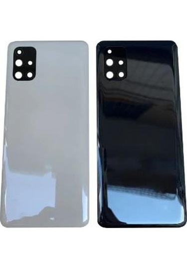 Gmr Galaxy Uyumlu M51 M515 Arka Pil Kapağı Siyah Kamera Lensli