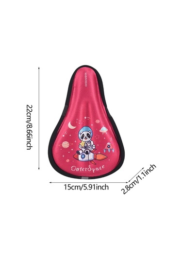 Suntek Çocuk Bisiklet Koltuk Minderi Kılıfı Erkek Kız Kırmızı