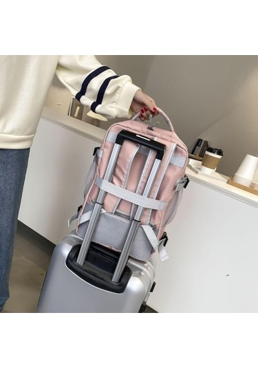 Createtech Seyahat Çantası, Usb Şarj, Hırsızlık Önleyici, Şık Kadın El Çantası - Gri Gri