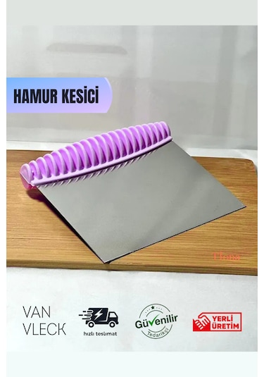Paslanmaz Çelik Hamur Kesme Spatulası Lüks Kazıyıcı