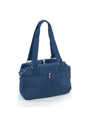 571 Krinkıl/klinkır Su Geçirmez İthal Kumaş Çok Gözlü Anne Okul Postacı El Omuz Çanta Lacivert 9-5c Lacivert