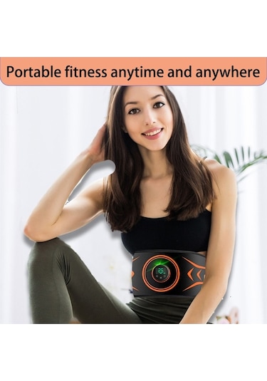 Artfulabode Zayıflama Tonlama Masaj Kemeri Leezsing Göbek Bölgesi İçin Fitness Ems Ekipmanı Egzersiz Antrenörü Jl Çok Renkli