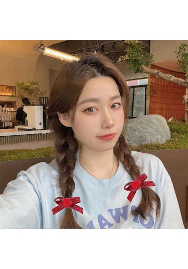 Noel Papyon Saç Tokası Fransız Tarzı Saç Tokası Kızlar Tokal Diğer