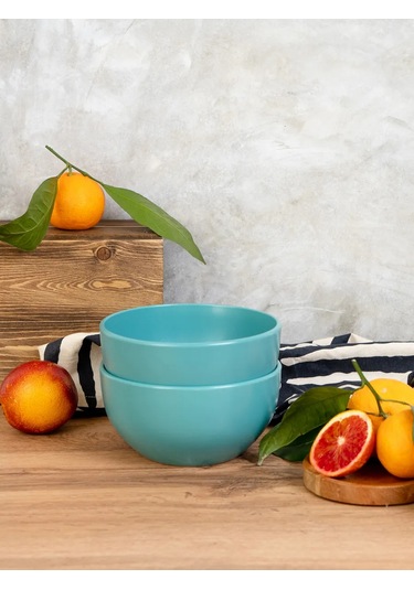 Korall Salata Kasesi 14cm/600ml Set 2 Adet Color Tiffany 316610919 Turkuaz