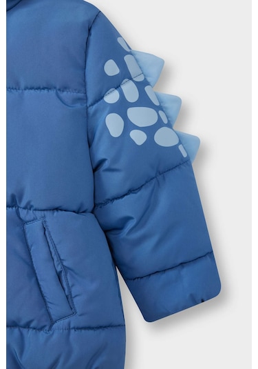 Defacto Erkek Bebek Kapüşonlu Fermuarlı Mont E8214a525aube358 Mavi
