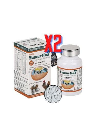 2 Adet Yumurtlax Gümüş Tablet / Yumurtlatır - Kızıştırır - Kısırl