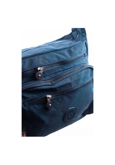 Krinkıl / Klinkır Su Geçirmez Kumaş Çok Gözlü Çapraz Kol Ve Omuz Postacı Çantası Lacivert 5835 Lacivert