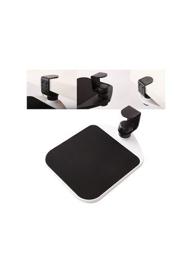 Masa Altı Mouse Pad, 360 Derece Dönebilen Basit Klipsli Mouse Pad, Klipsli Fare Platformu