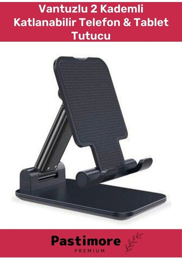Dayanıklı Araç İçi Ve Masaüstü Ayarlanabilir 2 Kademli Katlanabilir Tablet Telefon Tutacağı Standı