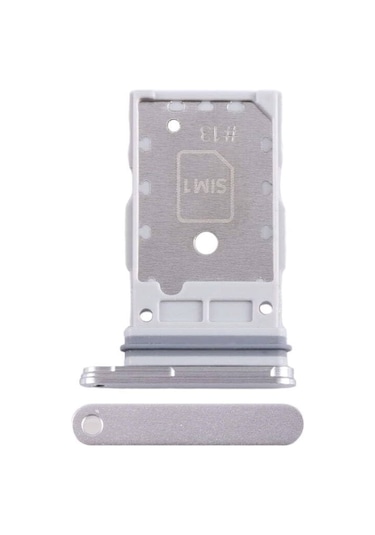 Samsung S24 Plus Uyumlu Sim Kart Aparatı Sim Tepsisi Sim Kızağı Gümüş Yüksek Kalite Yc