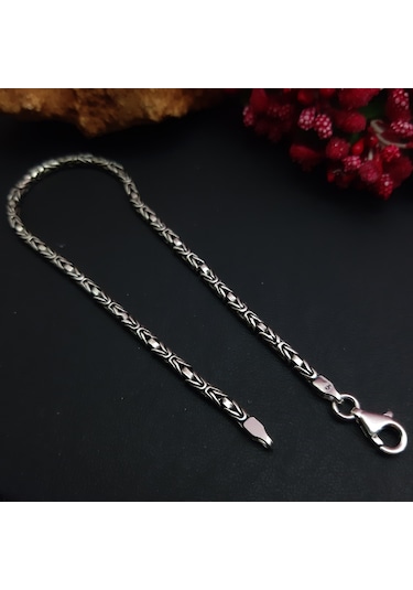 925 Ayar Gümüş Kral Bileklik 2.8  Mm