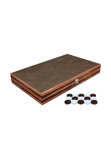 Yenigün Premium Deri Tavla Abanoz