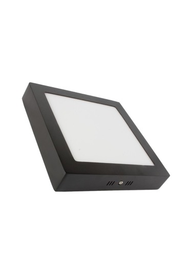 Forlife Sıva Üstü Slim Led Downlight Siyah 12W Kare 3000K Fl-220 Siyah