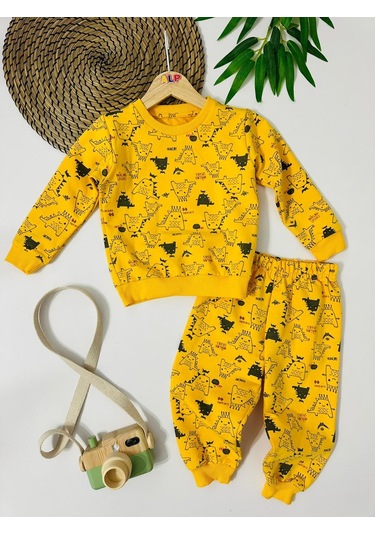 İndiana 2 İp Cep Detaylı Takım Sari