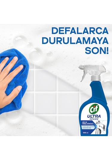 Cif Yüzey Temizleyici Ultra Hız Banyo Sprey 1000 ML