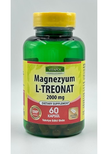 Vitapol Magnezyum L-Treonat 2000 Mg Besin Takviyesi 60 Kapsül