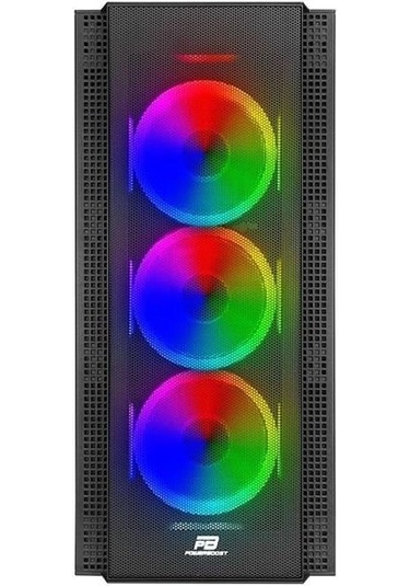 Powerboost Vk-g3506s 4-rgb Rıgn Fanlı Gamıng Mıd-tower Pc Kasası