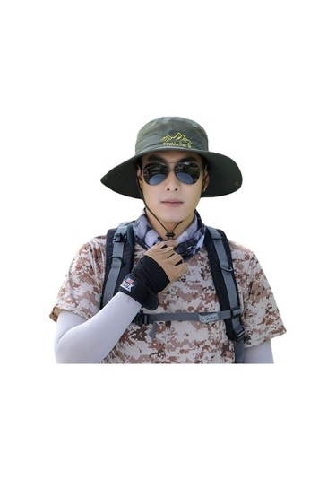 Güneş Koruyucu Nefes Alabilir Anti-uv Güneşlik Balıkçı Şapkası Gvb5k6 Yeşil