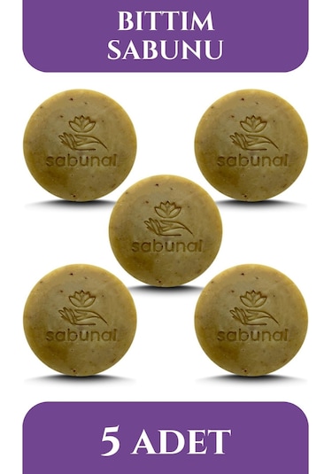 Sabunal Bıttım Sabunu 5 Adet - Cilt Sorunlarına Yönelik - Yoğun Doğal Saç ve Cİlt Bakım Sabunu