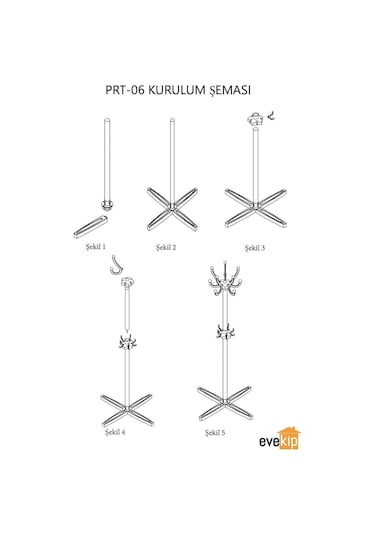 Morpanya Ayaklı Askılık Vestiyer Elbise Askılığı Büro Portmanto Elbise Askısı Siyah