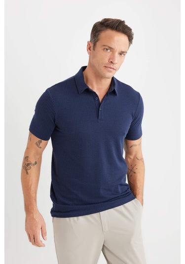 DeFacto Slim Fit Dar Kesim Polo Yaka Pamuklu Kısa Kollu Tişört X2594AZ25SPNV31