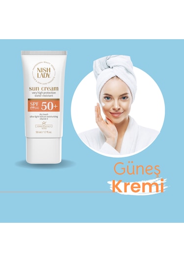 Nish Lady Suya Dayanıklı Güneş Kremi SPF50+ 50 ML