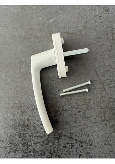 Alüminyum Pvc Pencere Kolu Beyaz 3 Adet