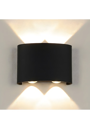 Kendal Kda730 Jupiter Led Aplikler 2 4w 480 Lümen Güçlü 2 4w - Gün Işığı Siyah