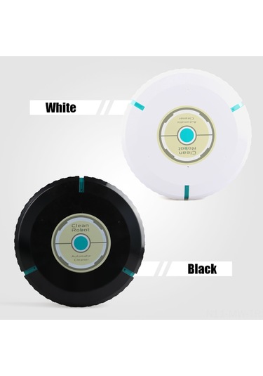 Moveevo Ev Otomatik Temizleyici Robotu - Akıllı Zemin Süpürge, Microfiber Mendil İle Dirt Ve Kedi Tüyü Alıcı, Beyaz Beyaz