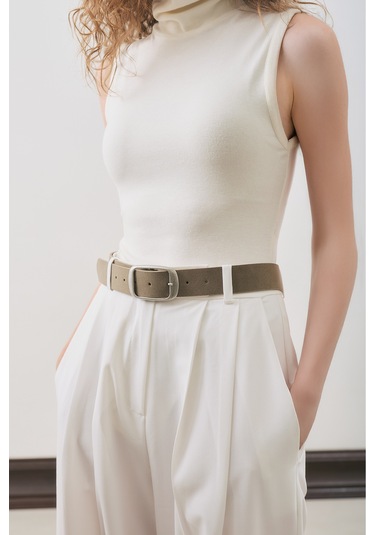 Classıc Pileli Pantolon Ekru Ekru