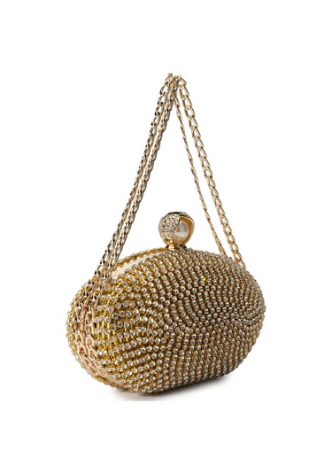 Tamer Tanca Kadın Vegan Sarı El Çantası 1083 003 Bn Cnt Sk24-25 Altın Altın