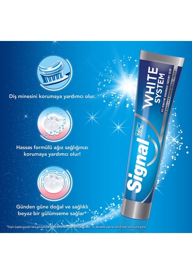 Signal White System Original Diş Macunu 4 x 75 ML