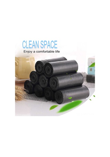 Monyee 20 Adet Siyah Kalın Pe Çöp Poşeti - 50x45cm Büyük Kapasiteli, İğneleme Dayanıklı Mutfak Ve Ev Çöpü İçin