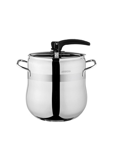 Amber Klasik Düdüklü İndüksiyon Tabanlı - Paslanmaz Çelik Kulp - 8 Lt - 22cm