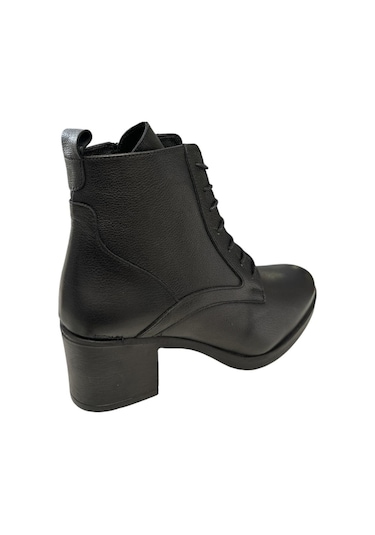 Castle Black Yldz-92159-1 Kadın Hakiki Deri Klasik Bot Siyah Siyah