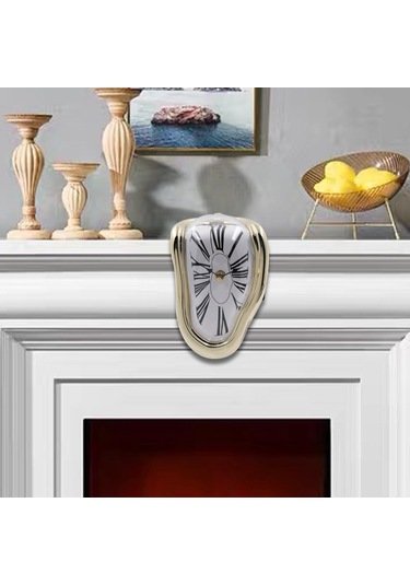 Suntek Magideal Erime Saat Duvar Süsleme Moda Dekoratif Altın Roma Altın