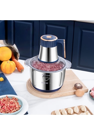 Snapbuy 2lt Paslanmaz Çelik Hazneli Yüksek Güçlü Ev Tipi Kıyma Ve Sebze Doğrayıcı Makine