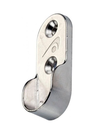 Askı Borusu Flanşı Oval 15mm - Çift Vidalı, Krom Parlak Yüzey -9009035869065