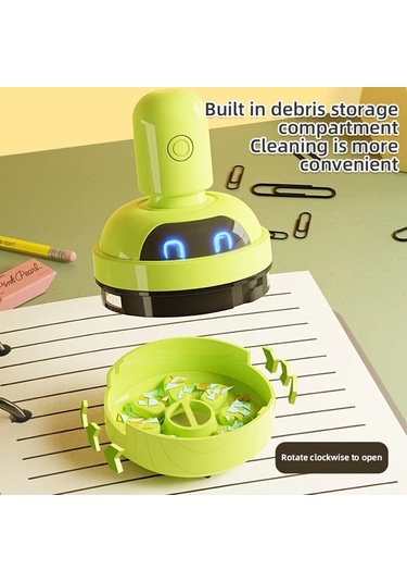 Hightower Usb Şarjlı Pembe Mini Elektrikli El Süpürgesi, Şarj Edilebilir Pil, Masaüstü Temizleyici