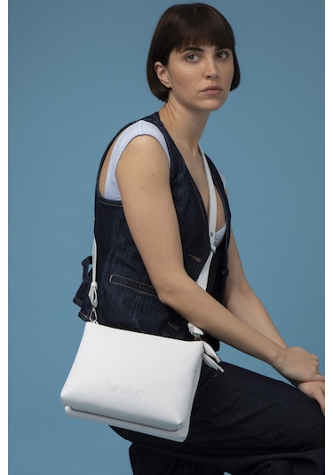 Bnt 1580 Çapraz Çanta Beyaz Beyaz