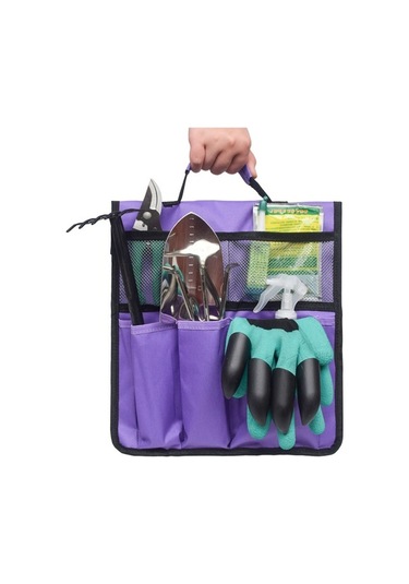 Pazly Bahçe Alet Çantası Taşınabilir Büyük Kapasiteli Pratik Bahçecilik Poşeti Alet Kutusu